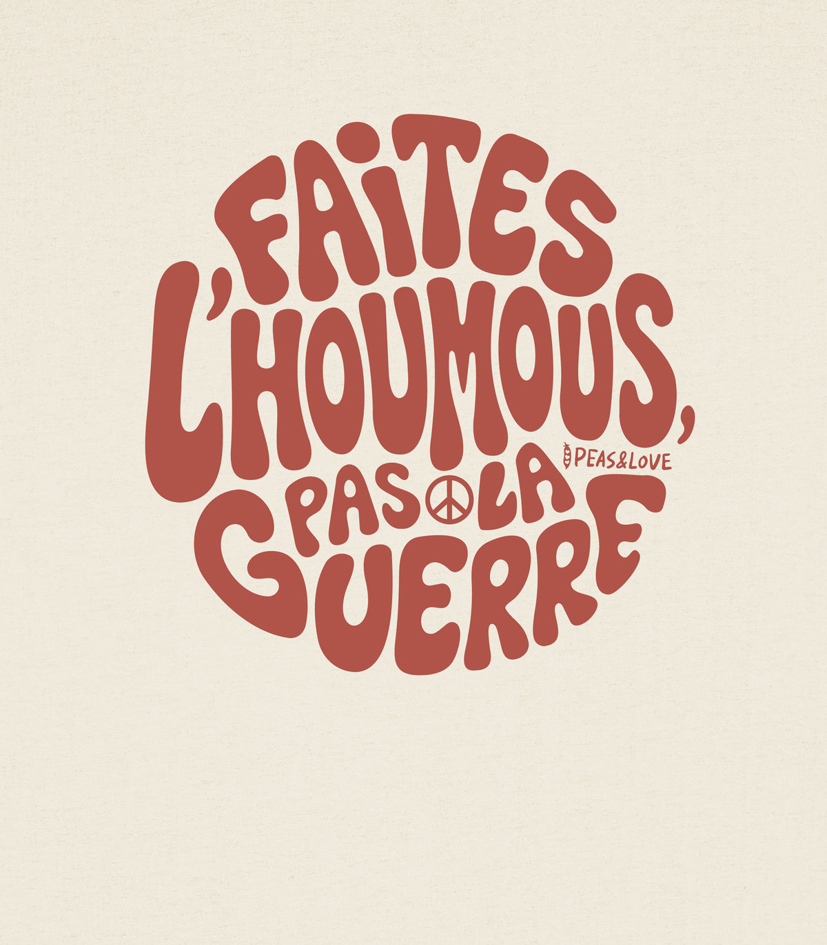 Faites l’houmous, pas la guerre